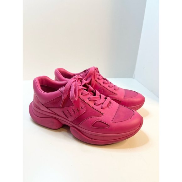 Tory Burch Bubble Bright Pink Sneakers, Size 7 - Picture 7 of 9